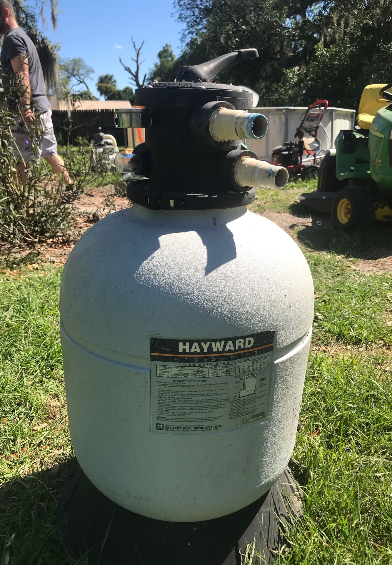 Hayward pro series high rate sand filter (pool)