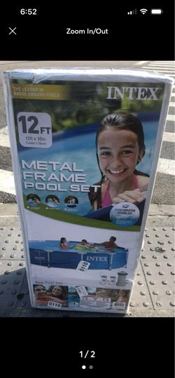 Intex 12' x 30" Metal Frame Pool w Pump