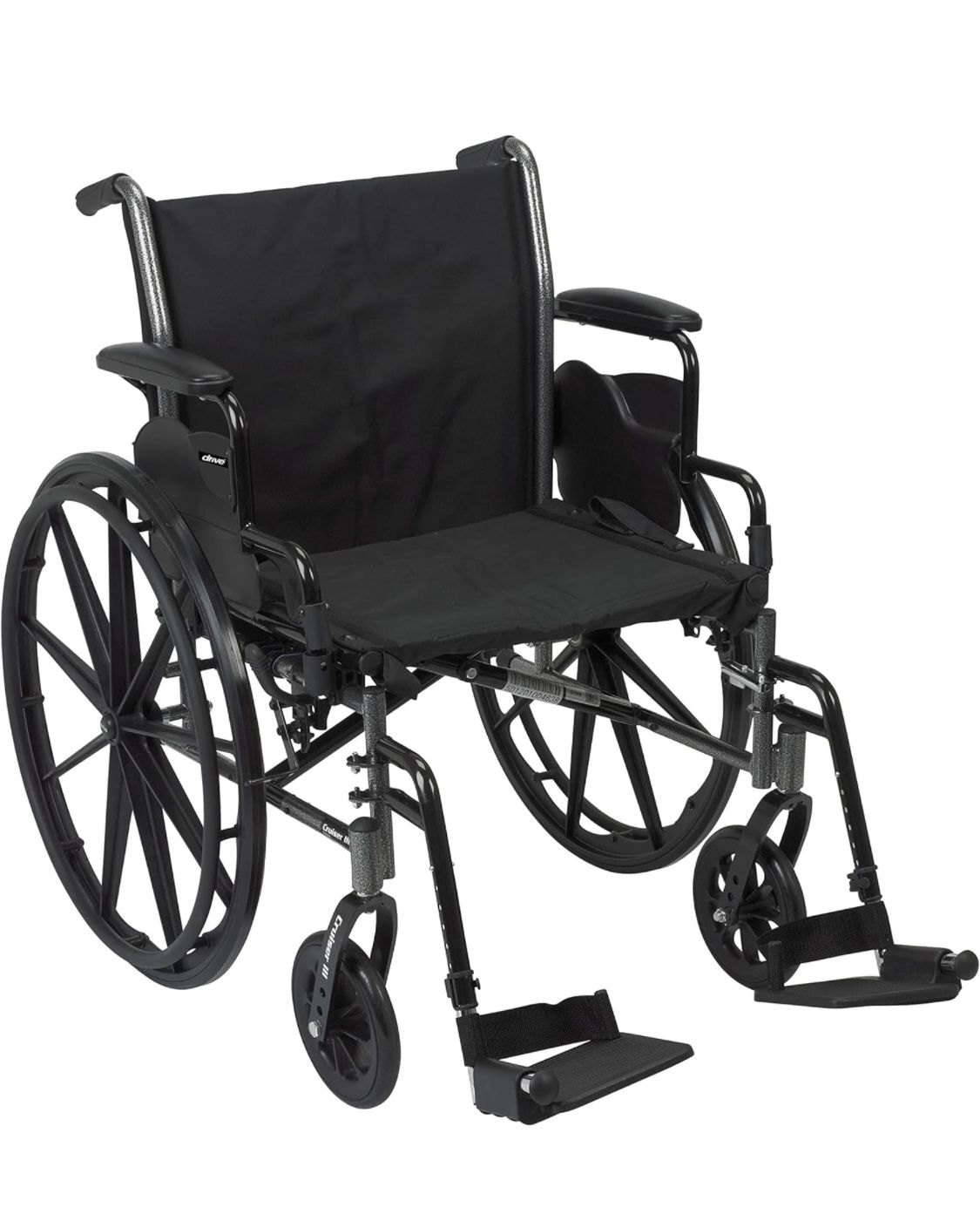 Drive Medical Cruiser III Light Weight Wheelchair with 20” Seat