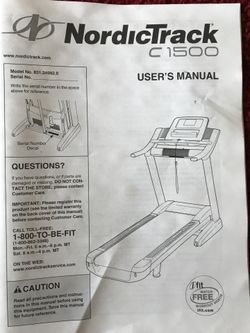 Nordictrack c1500 treadmill sale