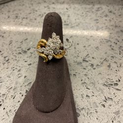 18KT Diamond Cluster Ring 36905-1 NJA