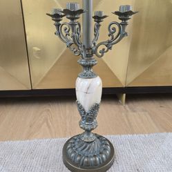 Onyx and Brass Candelabra