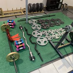 NEW Olympic Plates, Dumbbells, Curl Bars + More