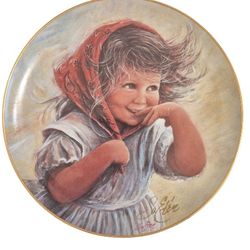 Hand-Signed Sue Etem “Wendy” Collector Plate – #771/10,000 (Front & Back Signatures, Dated 10-2-82)