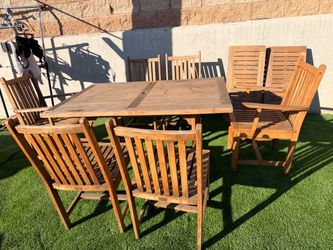 Patio teak set