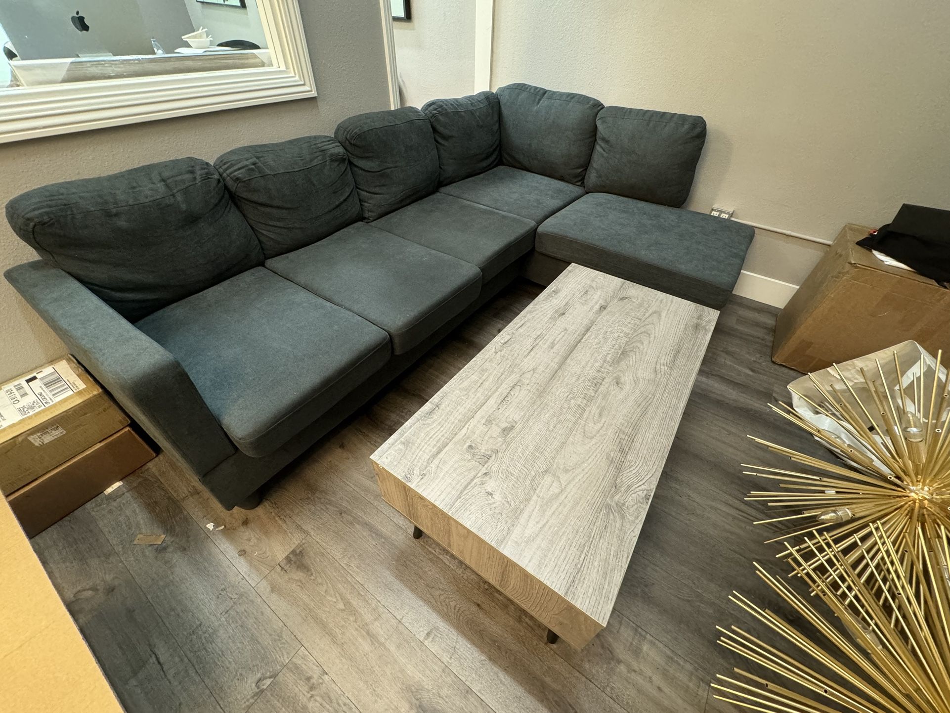 Simple couch and coffee table