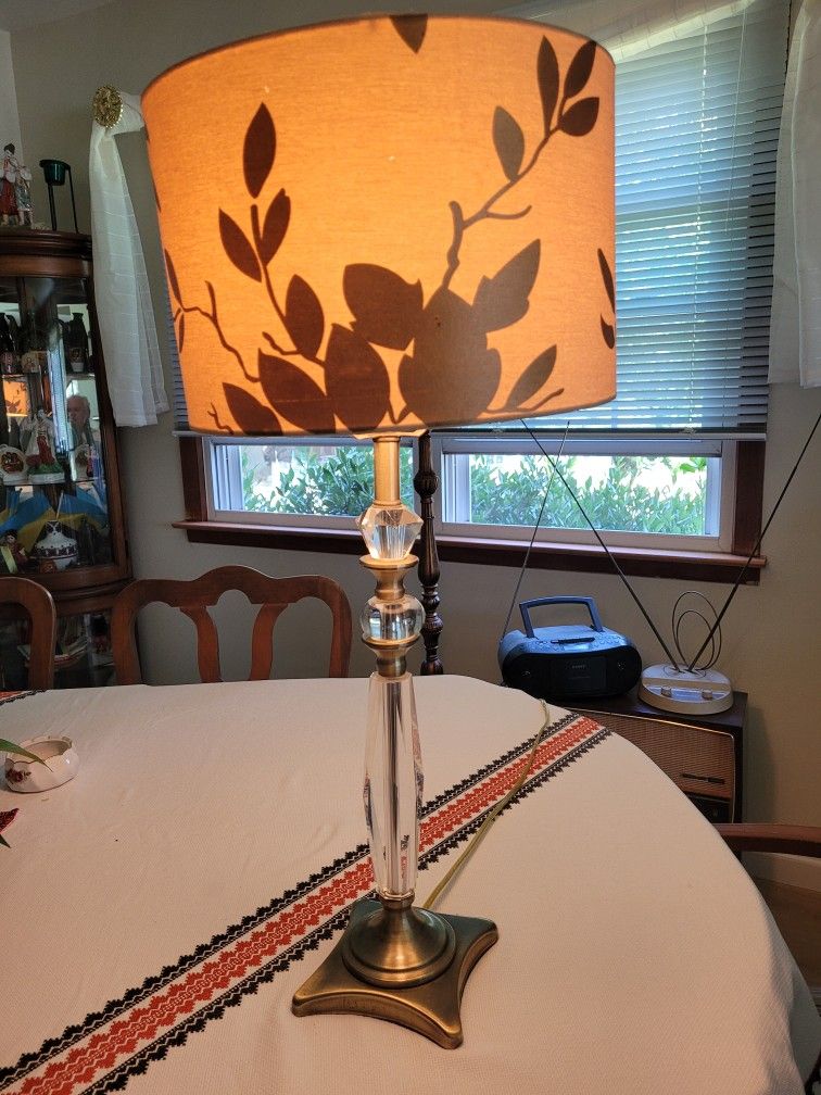 Crystal Like Lamp. $10.