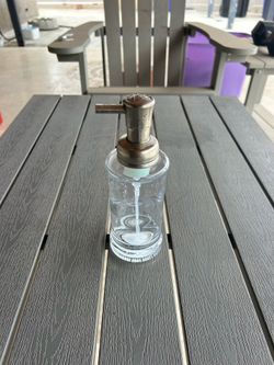 Glass soap dispenser for kitchen bathroom