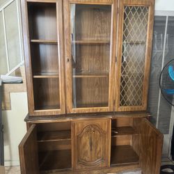 China Cabinet 2 Part Hutch