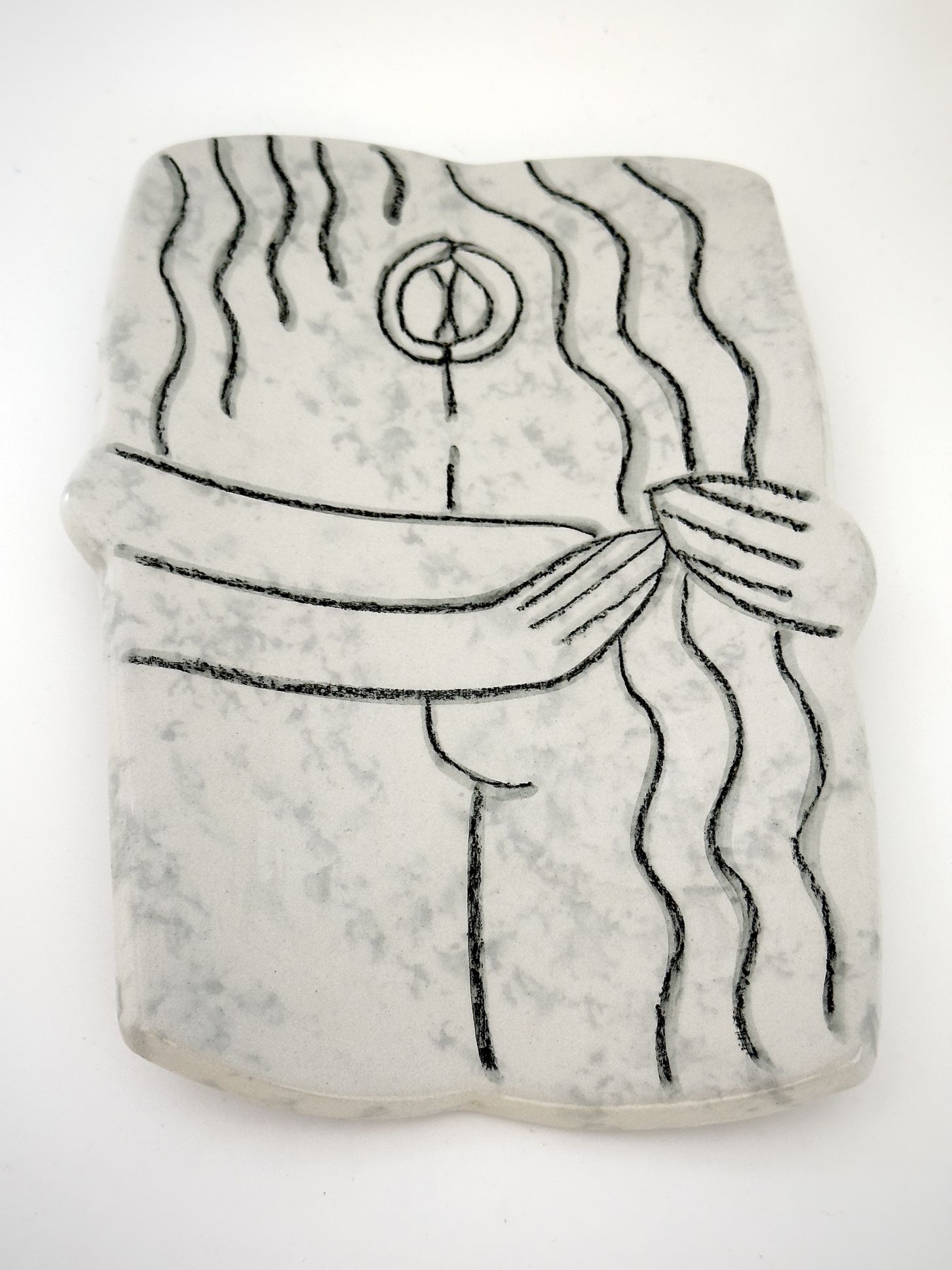 Modern Abstract Marble Sculpture Inspired by Constantin Brâncuși’s The Kiss - Artist Palmer  *Price reduced 