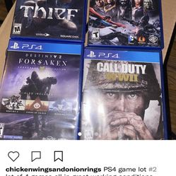 Ps4 Game Lot Of 4 #2