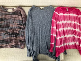 Girls Long Sleeve Tops Size 8-10