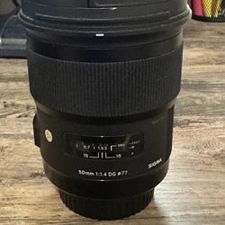 Sigma 50mm 1.4 (CANON EF MOUNT) Lens