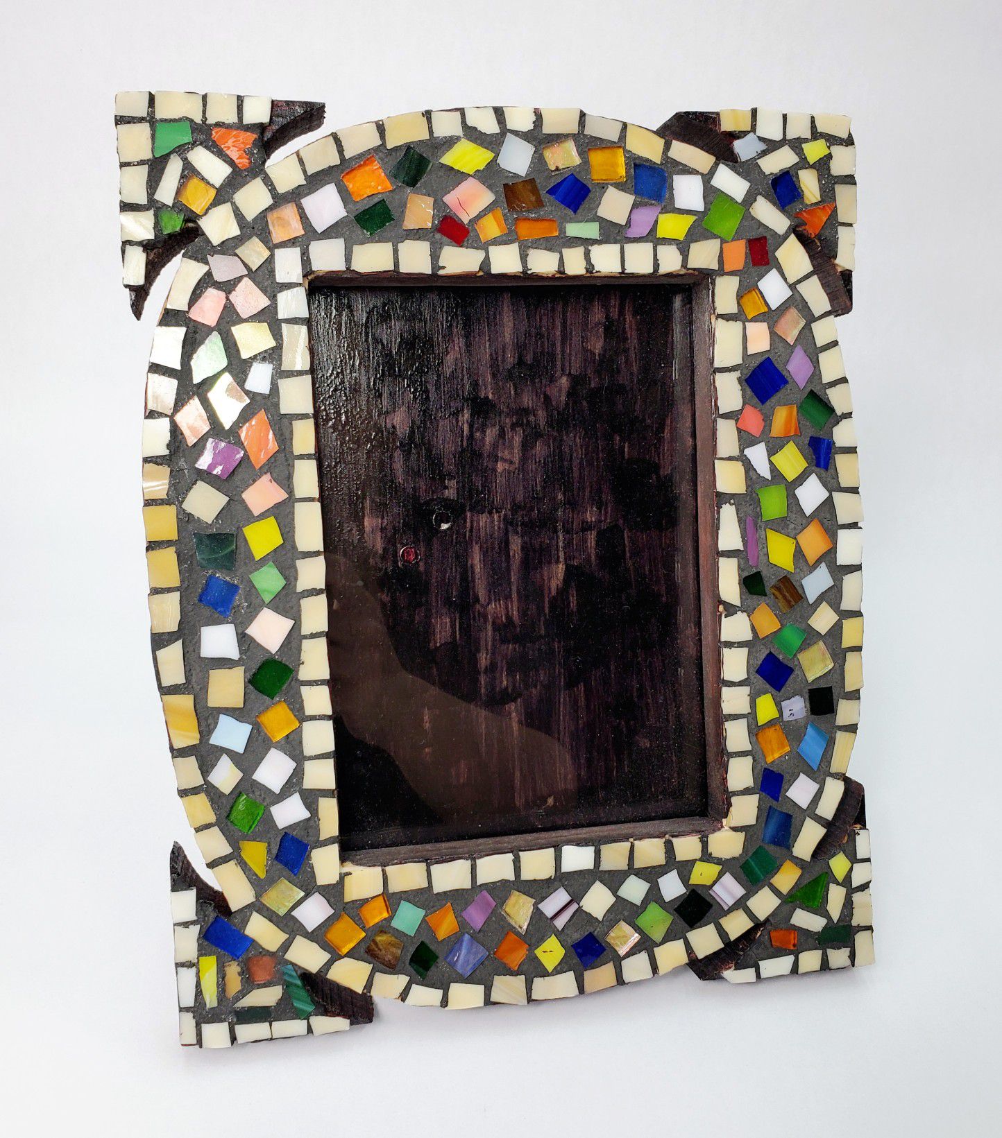 Artistic Handmade Multi-colored Mosaic Tabletop 5x7 Photo Frame
