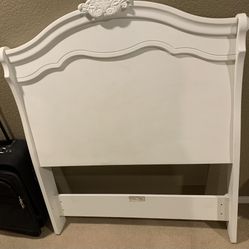 White Twin Headboard/footboard From Ashley’s