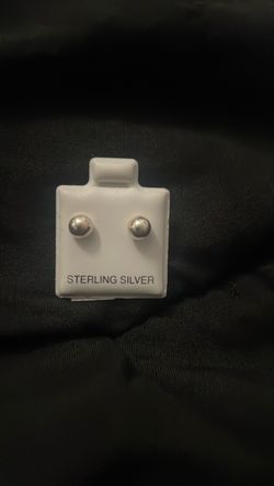 Silver earrings