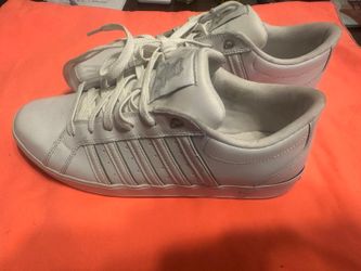 K-Swiss White Low-Top Sneakers