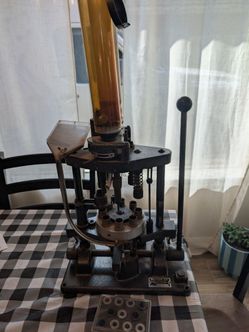 Ponsness/Warren Silver ST 800C Shotshell Reloader Press w/ Bushings & Accessories