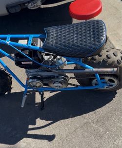 Dodger blue Gas operated bike