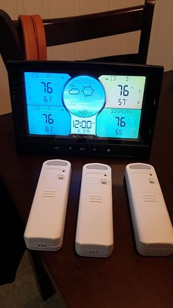 AcuRite 02082M Home Temperature & Humidity Station with 3 indoor outdoor sensors.