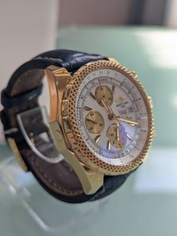 18k Gold Breitling Bentley wrist watch