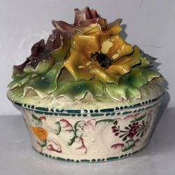 Vintage Porcelain Trinket Box