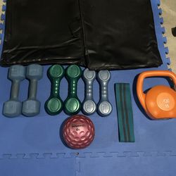 Fitness Equipment Workout Kettle ball Mat Weights 