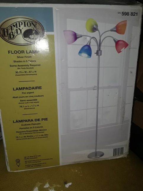 New in box colorful floor lamp