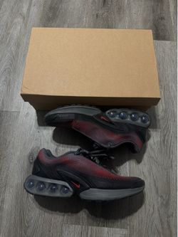 Nike Air Max DN Black University Red Iron Grey Sneakers Men Size 9.5