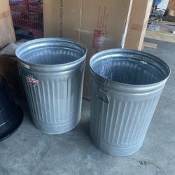 Metal Trash Cans $10