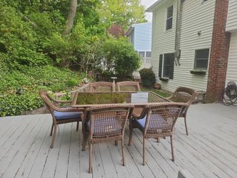 Hampton Bay patio Set of 6 Chairs with 6 Cushions
