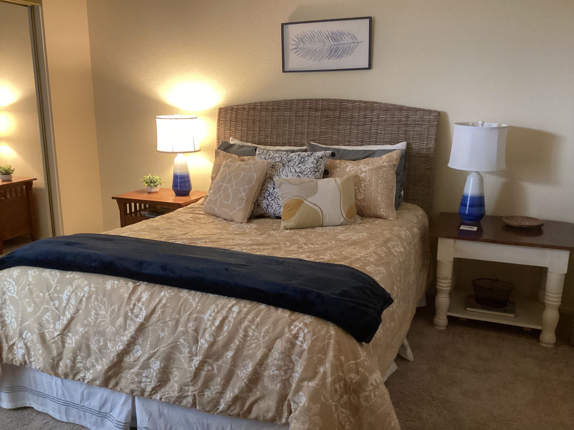 Queen Bed and Headboard