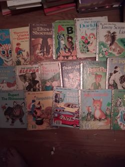 17 Vintage Little Golden Books .Selling All Together For Price