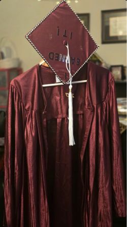 Graduation gown and cap Mt SAC
