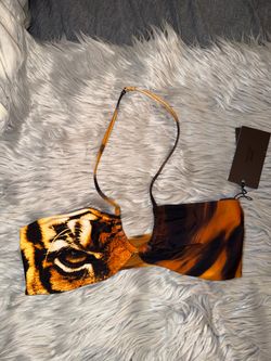 Cavalli x skims halter bikini top