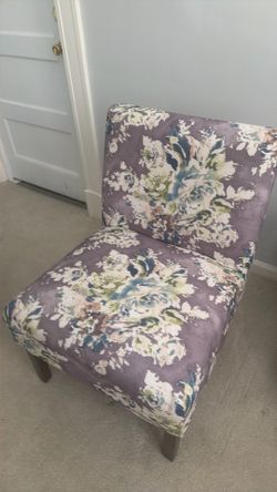 Floral design chair