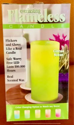 3 FLAMELESS CANDLES, 2 SCENTED (50% OFF SALE)