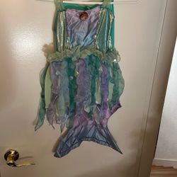 Girls Little Mermaid Dress 4-6x