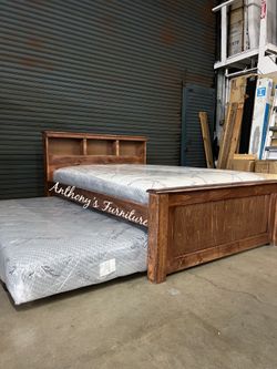 New Full Bed With Pullout Mattress 