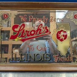 Strohs Mirror Sign 