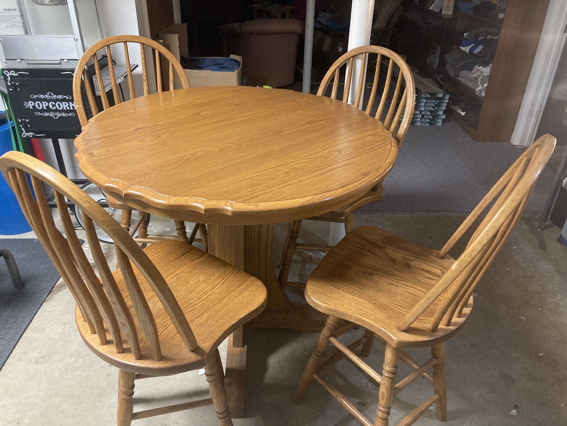 Oak Bistro Table And Chairs