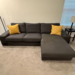Sofa with chaise, Armchair