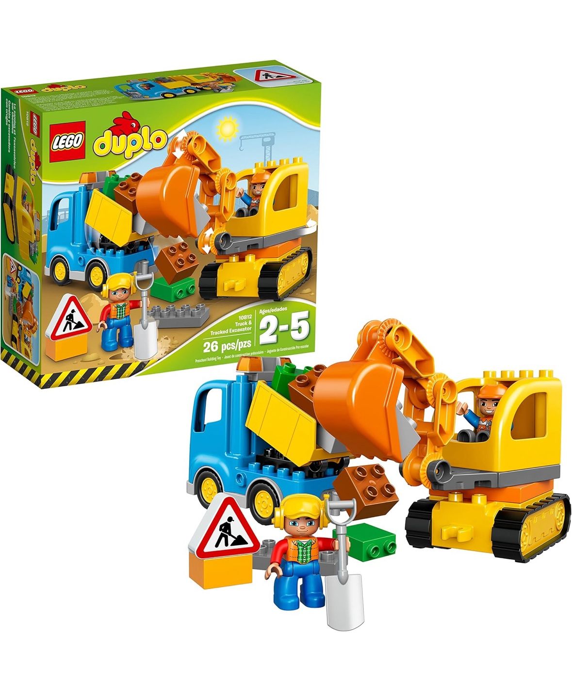 LEGO DUPLO construction truck set, 26 Pcs