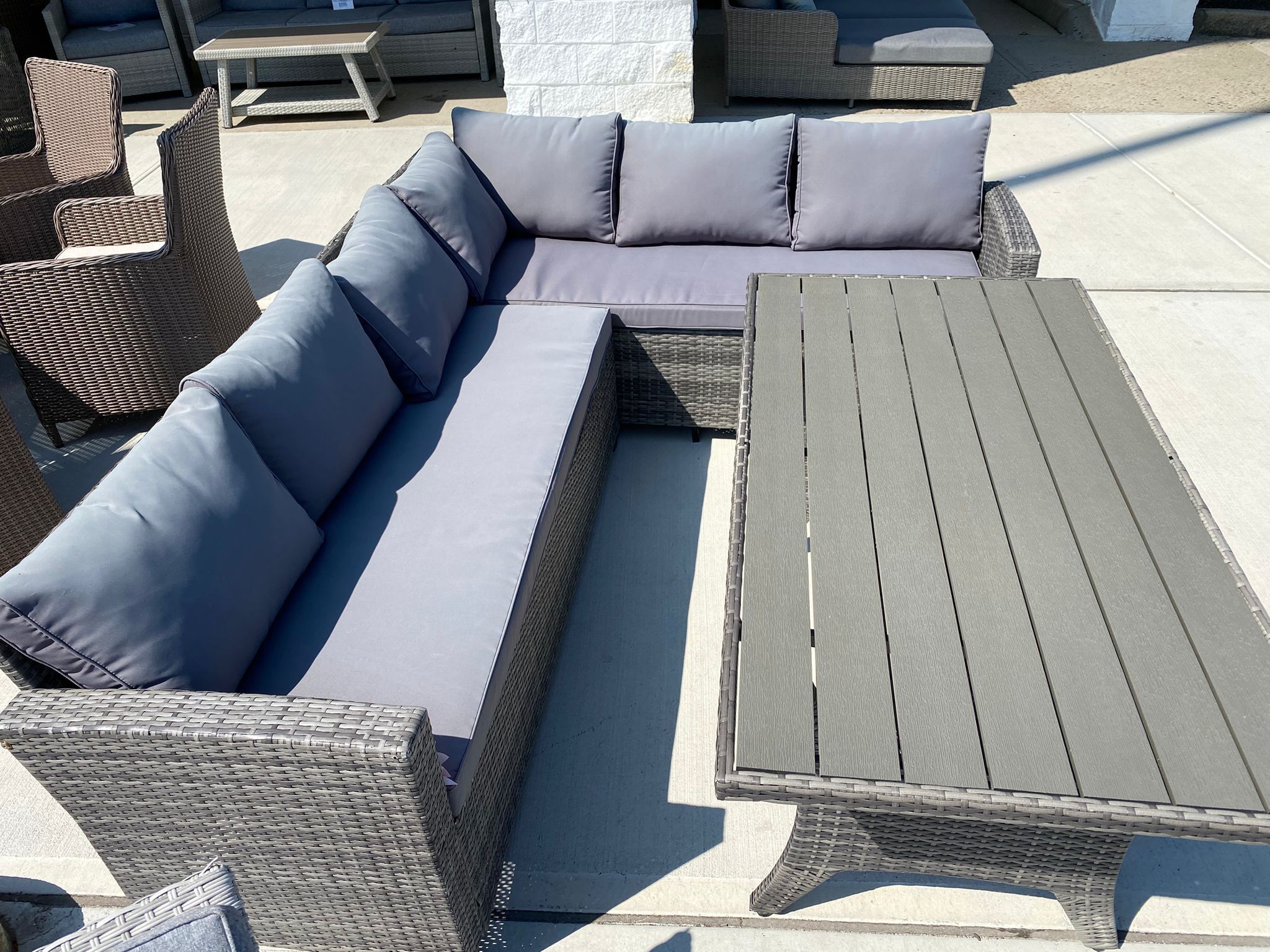 FREE DELIVERY AND INSTALLATION - Sectional Patio Outdoor Furniture (Including Chair and Table)