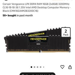 CORSAIR Vengeance LPX 32GB Ram