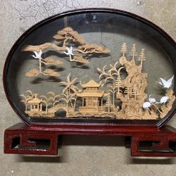 Antique Asian Framed Art