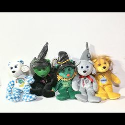 Vintage Wizard Of Oz Collection Set Beanie Babies 