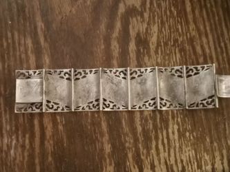 Siam thailand sterling Silver Niello bracelet