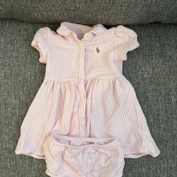 Ralph Lauren Pink Dress 24 Months