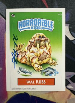 2021 Horrible Kids Series 6 Wal Russ 141b Horror Parody (Mark Pingitore Auto)
